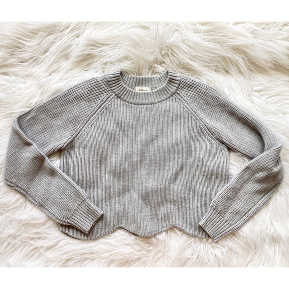 Aritzia Wilfred Sardou Sweater Light Grey Small - Picture 2 of 5